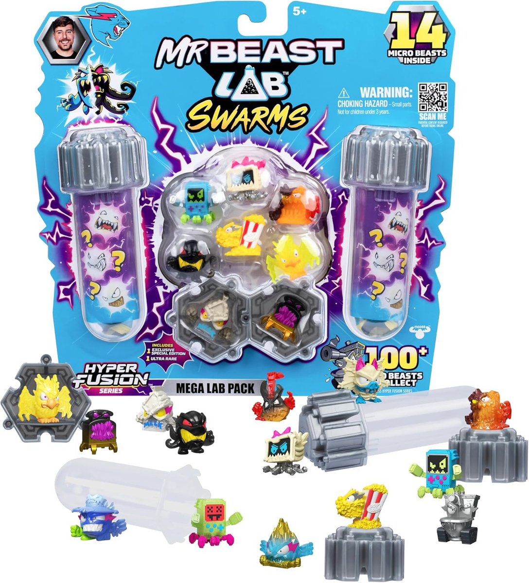 MrBeast Lab Swarms S3 – Mega 14-Pack Figurek Hyper Fusion - Inna marka ...