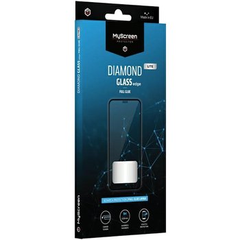 MS Diamond Glass Edge Lite FG iPhone 15 Pro 6.1" czarny/black Full Glue - MyScreen Protector