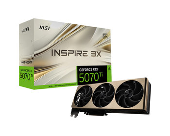 MSI GeForce RTX 5070 Ti INSPIRE 3X OC PLUS 16GB GDDR7 DLSS 4 - MSI