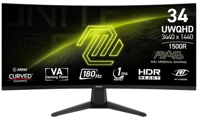 MSI MSI MAG 346CQ - 180Hz UWQHD 34' VA