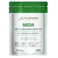 Msm Siarka Organiczna W Proszku Poprawa Kondycji Skóry Włosów 1 Kg ALTO PHARMA