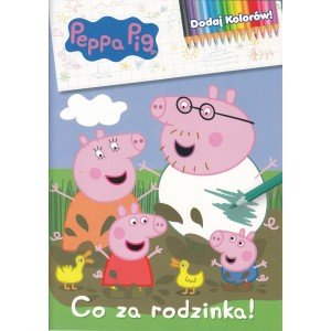 MSZ, Książeczka edukacyjna A4, co za rodzinka, Peppa, 821925 - MSZ