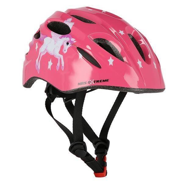 Фото - Шолом велосипедний NILS Extreme Mtw01 Led Różowy Rozm. S  Kask (48-52 Cm)
