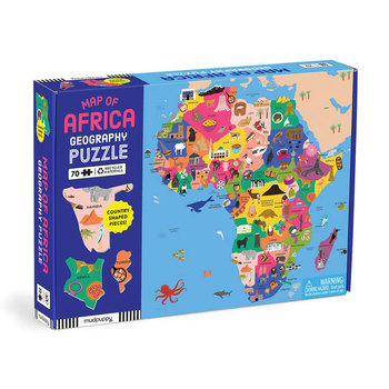 Mudpuppy Puzzle konturowe Mapa Afryki 70 elementów 5+ - Mudpuppy