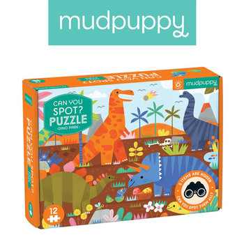 Mudpuppy, puzzle, obserwacyjne Park dinozaurów, 12 el. - Mudpuppy