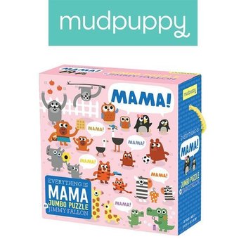 Mudpuppy, puzzle podłogowe Jumbo Mama, 25 elementów - Mudpuppy