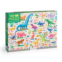 Mudpuppy Puzzle Potężne dinozaury 100 elementów 5+ Mudpuppy