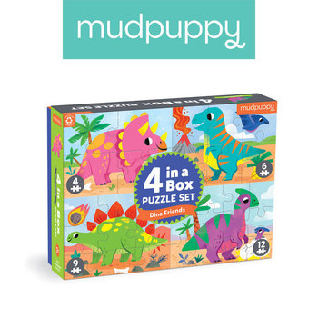 Mudpuppy, Puzzle progresywne Mój przyjaciel dinozaur 4/6/9/12 el. - Mudpuppy