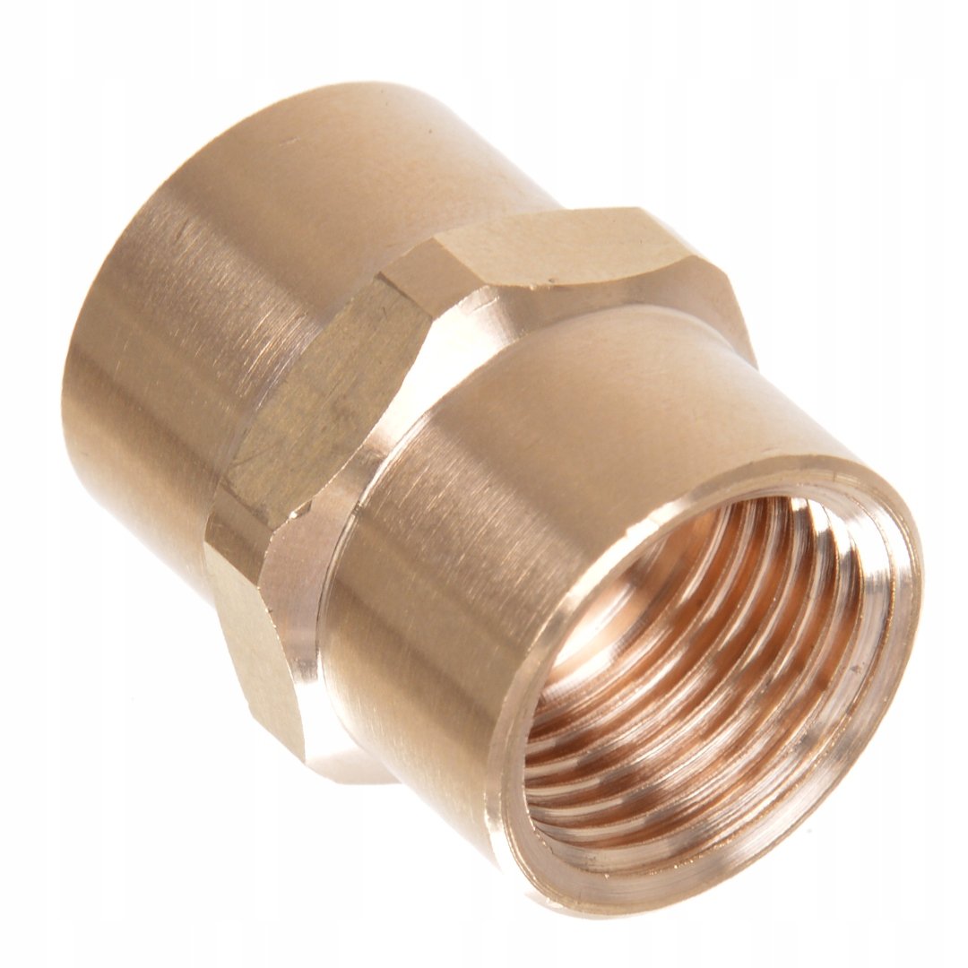Mufa 3/8" złączka redukcja adapter 3/8 - 3/8 mosiężna mosiężny mosiądz ...