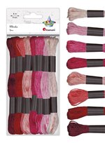 Mulina tonacja czerwona 8 szt 8m Titanum Craft-Fun Series