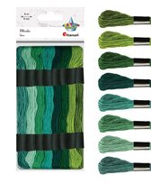 Mulina tonacja zielona 8 szt 8m Titanum Craft-Fun Series