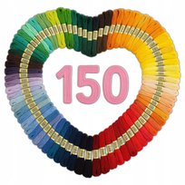 MULINA ZESTAW do haftu haftowania wyszywania NICI MULINY 150 szt DIY kanwa