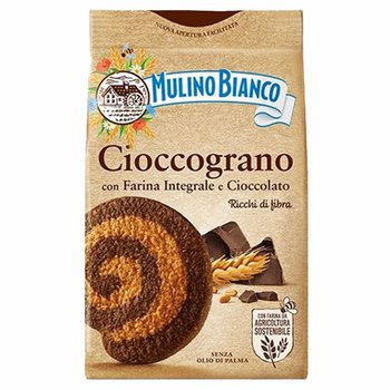 MULINO BIANCO Cioccograno Włoskie, kruche ciastka z mąki razowej i ciemnej czekolady 330g 12 paczek - Mulino Bianco
