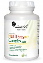 MULTI Enzyme Complex PRO x 90 VEGE CAPS PROBIOTYK suplement diety | Aliness