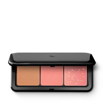 Multi Finish Trio Blush & Bronzer Palette paleta do twarzy z 1 bronzerem i 2 różami o wykończeniu matowym i metalicznym 01 Coral 7g KIKO Milano