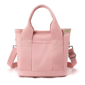 Multi-Pocket Tote Bag with Zipper, Canvas Japanese Handmade Handbag with Compartments, Multifunction Satchels Bag - other