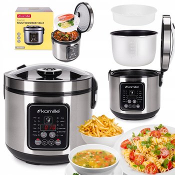 MULTICOOKER ELEKTRYCZNY garnek SZYBKOWAR parowar 13 programów KAMILLE - Kamille