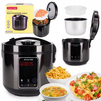 MULTICOOKER ELEKTRYCZNY garnek SZYBKOWAR parowar 24 programy KAMILLE - Kamille