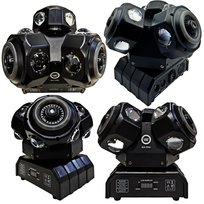 MULTIEFEKT ŚWIETLNY RUCHOME GŁOWY 5w1 BEAM RING LASERY RGB RUCHOME WIĄZKI LIGHT4ME