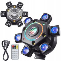 MULTIEFEKT ŚWIETLNY RUCHOMY 7w1 BEAM KALEIDO STROBO GOBO LASERY DJ KLUB LIGHT4ME