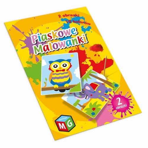 Multigra, piaskowe obrazki Sowa i Słoń, zestaw