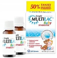 Multilac Baby Krople 10ml Synbiotyk Probiotyk