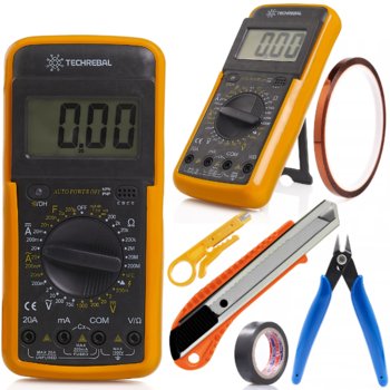 Multimetr Miernik Napięcia Techrebal Ściągacz Izolacji Taśma Izolacyjna Szczypce Kapton Nóż Ekonomiczny - Techrebal