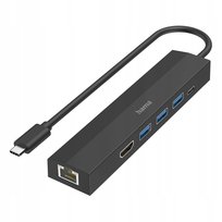 Multiport Hama USB-C 6w1 3xUSB-A USB-C HDMI LAN