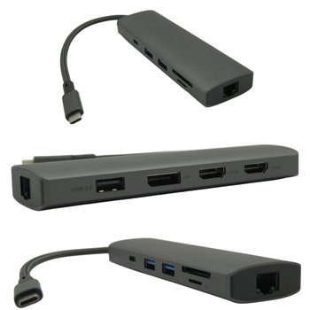 Multiport Microsoft USB-C z Ładowaniem PD Czytnik MicroSD HUB do Laptopów - Inny producent