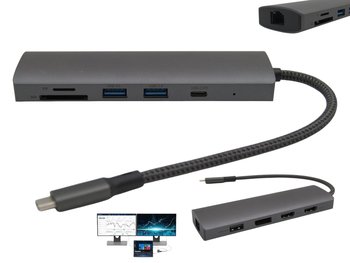 Multiport USB-C z Ładowaniem PD Czytnik SD MicroSD do Laptopów HIRO HUB - Inny producent