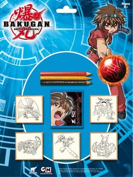 Multiprint, Bakugan, pieczątki w blistrze, 5 szt. - Multiprint