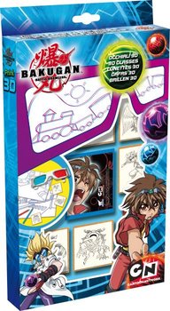 Multiprint, Bakugan, zestaw kreatywny 3D Pieczątki i okulary - Multiprint