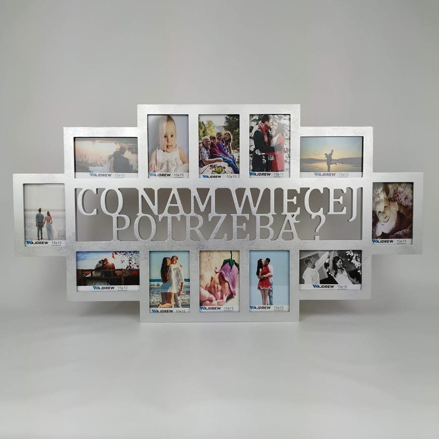 Multirama ramka na zdjęcia Co więcej nam potrzeba 12 zdjęć - Wajdrew ...