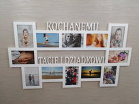 Multirama ramka na zdjęcia z napisem  Kochanemu Tacie i Dziadkowi 12 zdjęć