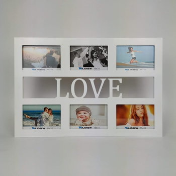Multirama ramka na zdjęcia z napisem  Love 6 zdjęć - Wajdrew