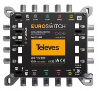 MultiSwitch 5/ 8 Wyjść Televes 719503 EUROSWITCH 5 x 8 TV SAT DC 12V DVB-T2 Televes