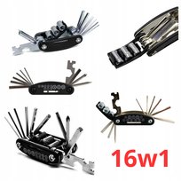 Multitool 16w1 Rowerowy zestaw naprawczy narzędzia na rower klucze śrubokrę Rocket