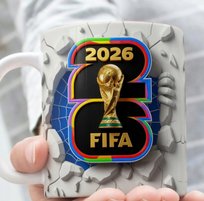 Mundial 2026 Fifa Misztrzostwa swiata prezent dla kibica dla niego kubek 3d