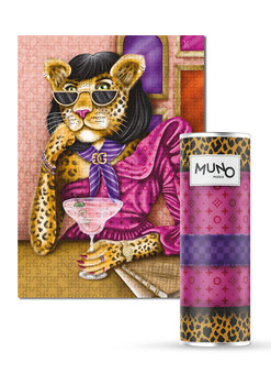 Muno, puzzle, Furry Chic By Julia Kraska Muno, W Ozdobnej Tubie, 1000 el. - Muno Puzzle