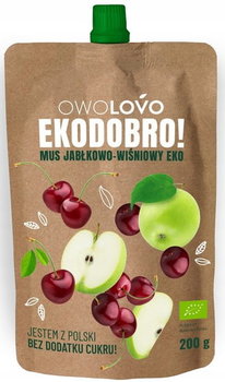 Mus Jabłkowo Wiśniowy BIO 200g - Owolovo - Owolovo