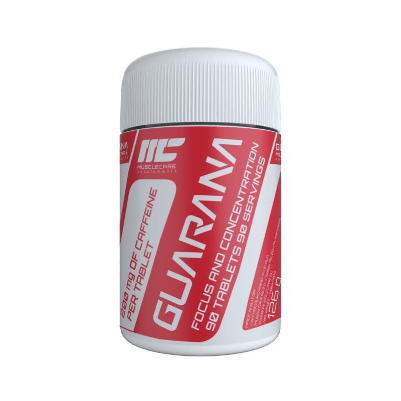 Фото - Вітаміни й мінерали Muscle Care Suplement diety,  Guarana 90 Tabs 