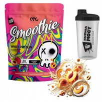 MUSCLE CLINIC SMOOTHIE WHEY 600g WPC PYSZNE BIAŁKO BRZOSKWINIA SHAKER
