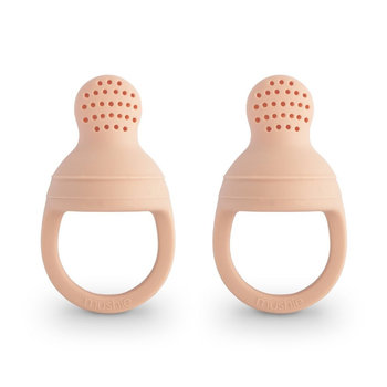 Mushie Gryzak do podawania pokarmu 2-pack Blush - Mushie