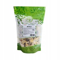 MUSLI ŚNIADANIOWE 1 KG z rodzynkami i żurawiną AGNEX