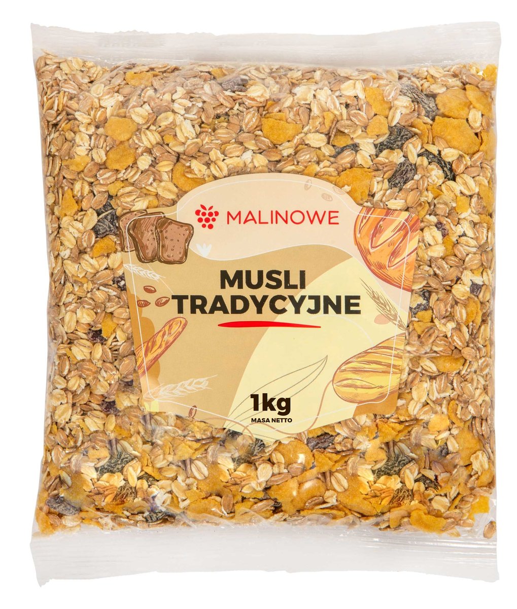 Musli tradycyjne 1kg Malinowe Sklep