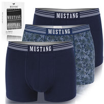 Mustang Bokserki Męskie Bawełniane 3 sztuki 4156 Palmy Retro Rozmiar XL Mustang