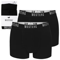 MUSTANG Bokserki Męskie Bawełniane Black MU1052 2 sztuki Rozmiar L Mustang