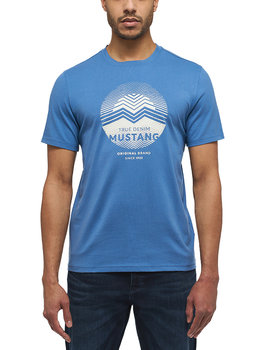 Mustang Męski T-Shirt Niebieski Koszulka Xl - Mustang