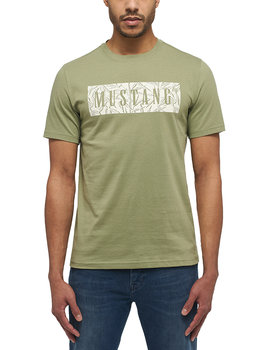 MUSTANG MĘSKI ZIELONY T-SHIRT KOSZULKA L - Mustang