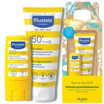 Mustela Sztyft SPF 50+ i Mleczko przeciwsłoneczne SPF 50+ 100 ml dla dzieci